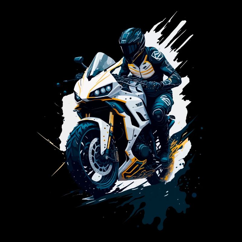Sportmotorrad-Illustration