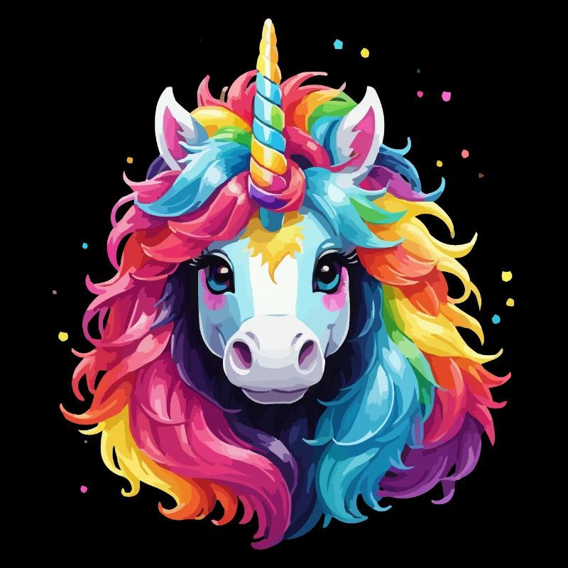 Einhorn Regenbogen Pony Mädchen Kinder