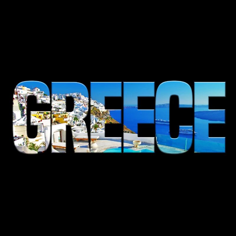 Collage Paradisien de l’île de Grèce