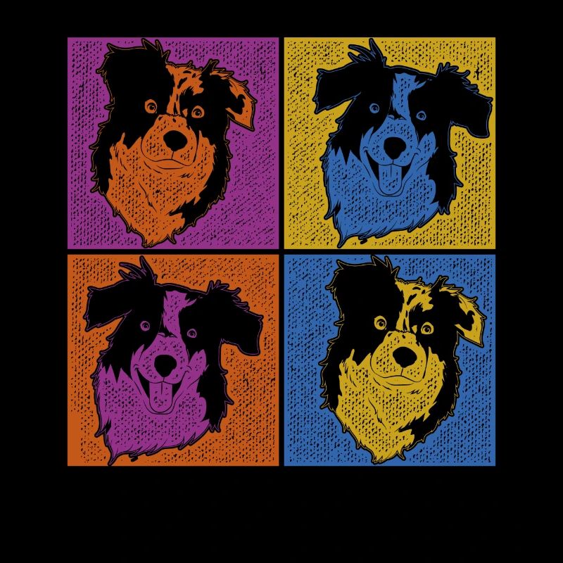 Aussie Hunde Geschenk Pop Art Australian Shepherd