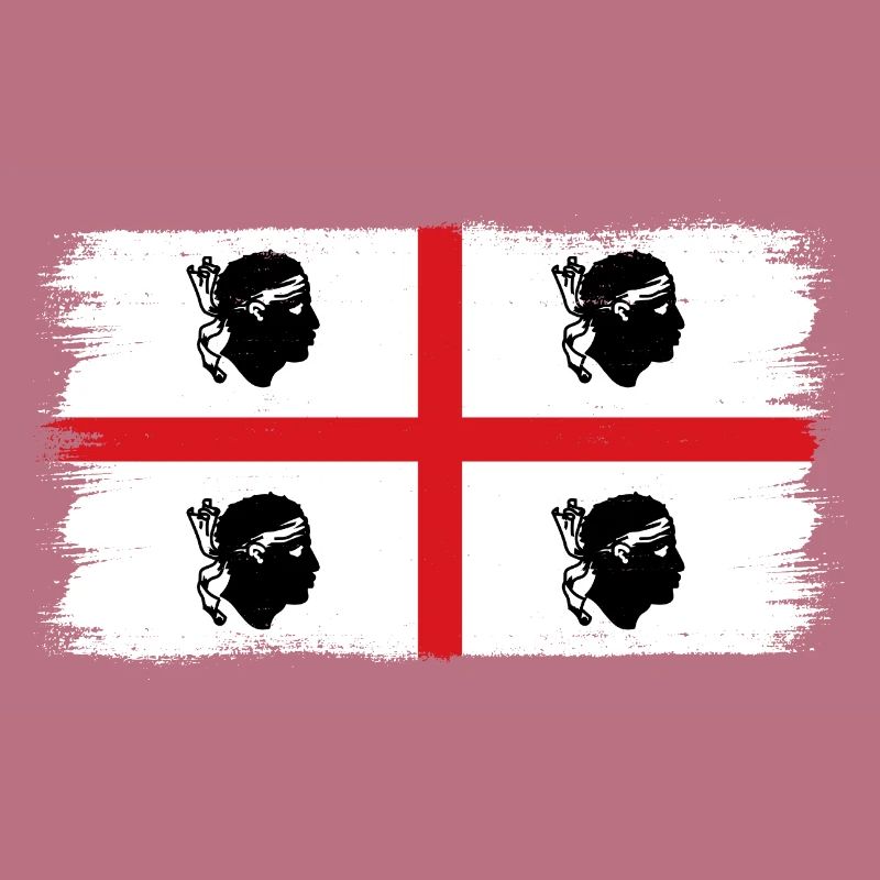 Drapeau de la Sardaigne Drapeau sarde Drapeau de la Sardaigne