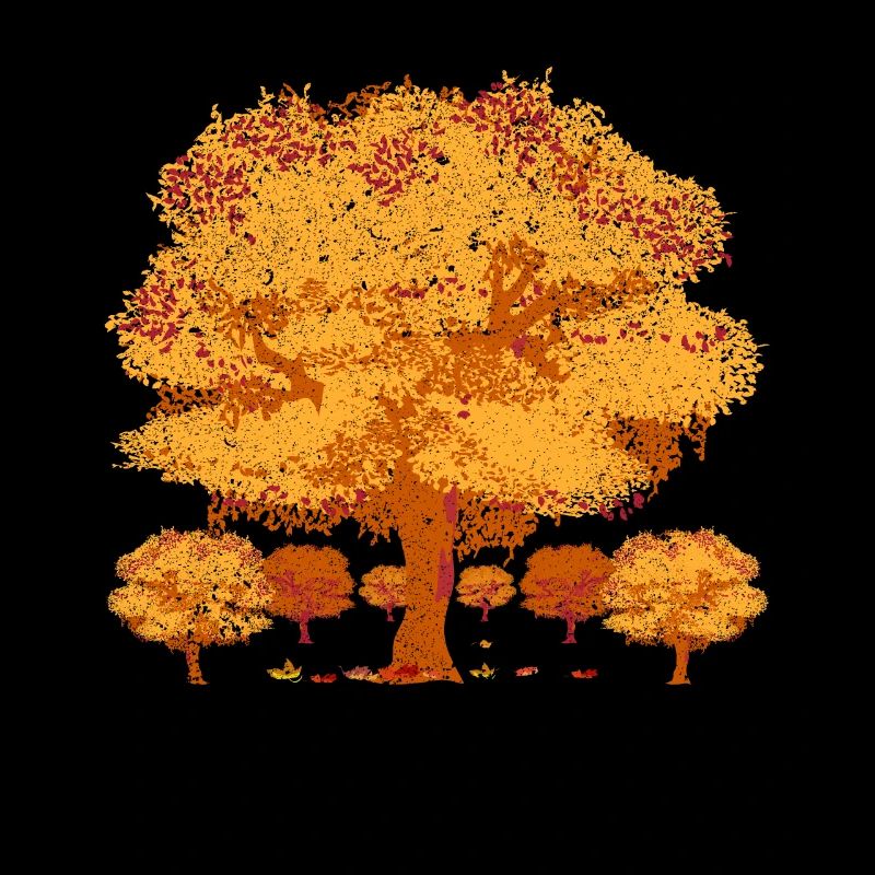 Forest Tree Deciduous Leaves Gift Autumn