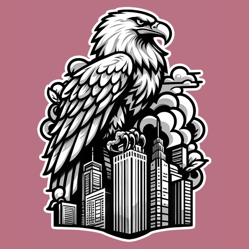 Eagle Outline Illustration