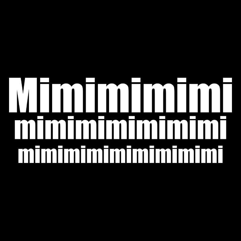 Mimimi black white saying funny funny