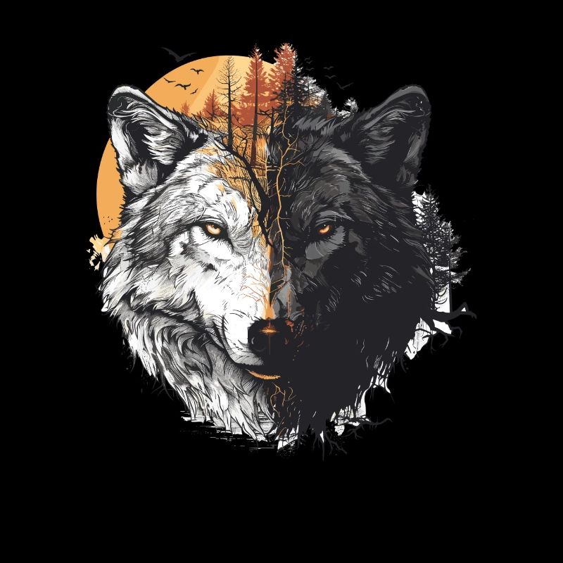Wilderness Inside the Bear Retro Vintage