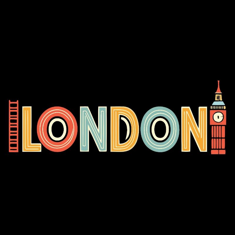 Londres rétro multicolore