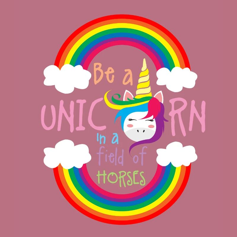 Sei ein Regenbogen-Einhorn