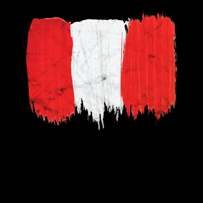 Drapeau du Pérou cadeau Patriot Brushstroke Painter