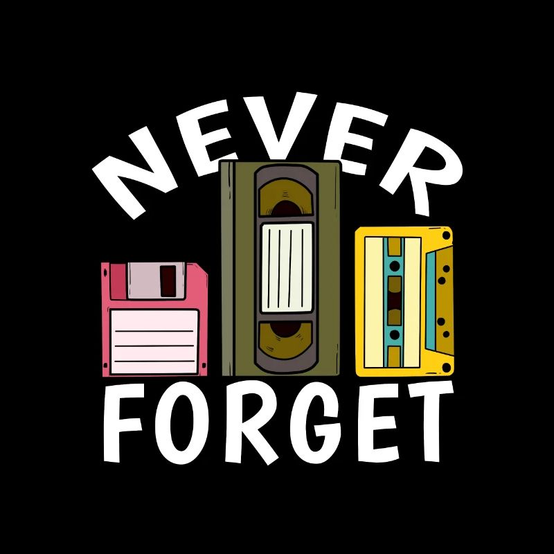 Forget Retro Cassette Floppy Video Gift