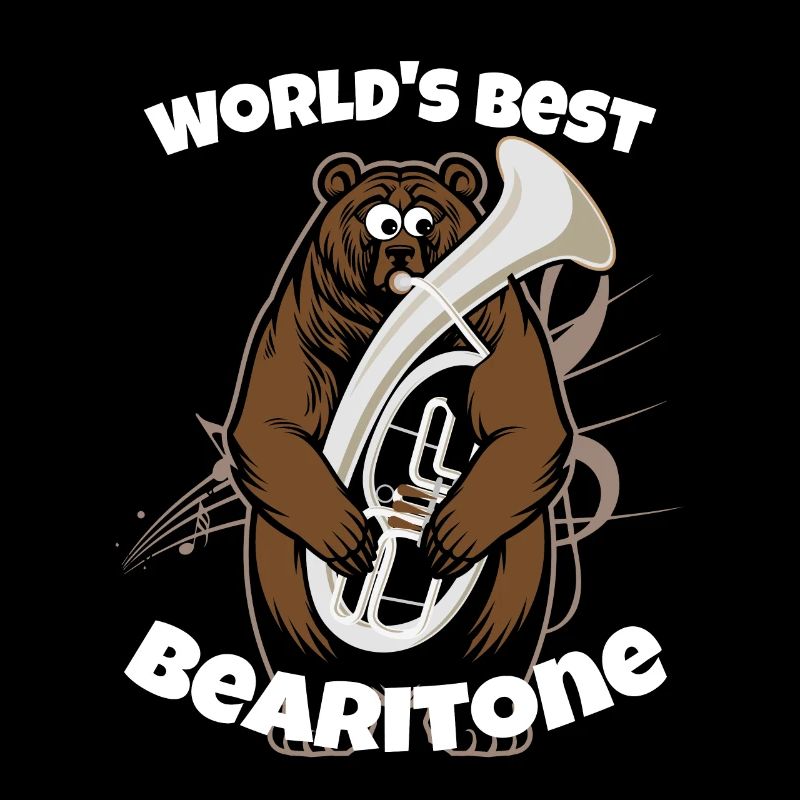 Lustiger Euphonium-Baritonentwurf Blaskapelle