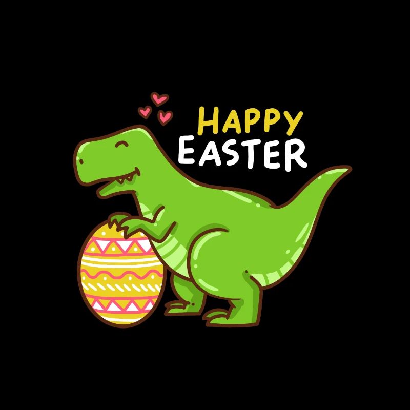 T-Rex - Easter - Happy Easter - Gift - Easter Egg