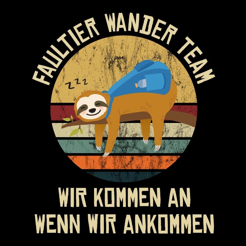 Faultier Wander Team Bergsteigen Wandern Walking