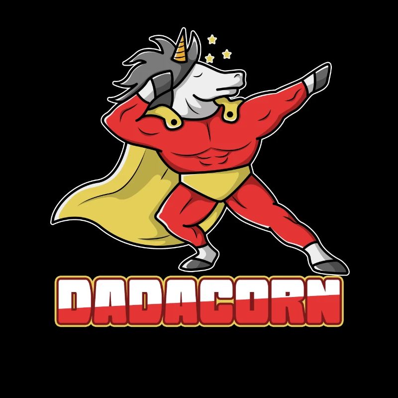 Vatertag Dad Papa Super Einhorn Geschenk