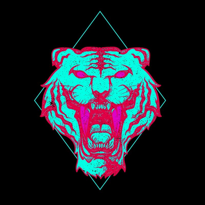 Neon Tiger face gift
