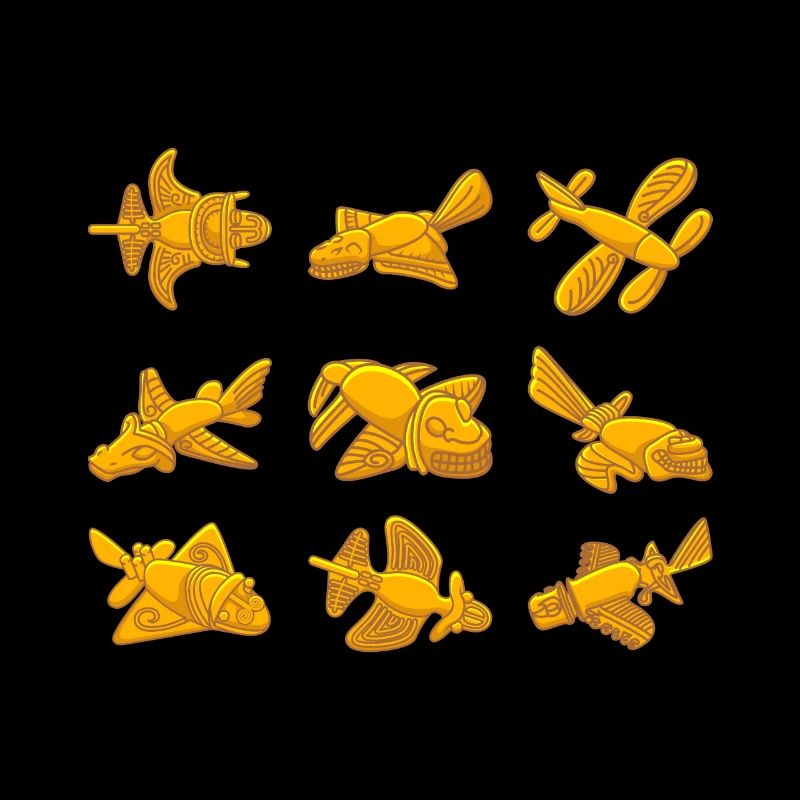 QUIMBAYA PLANE Ancient Astronaut Alien Gift