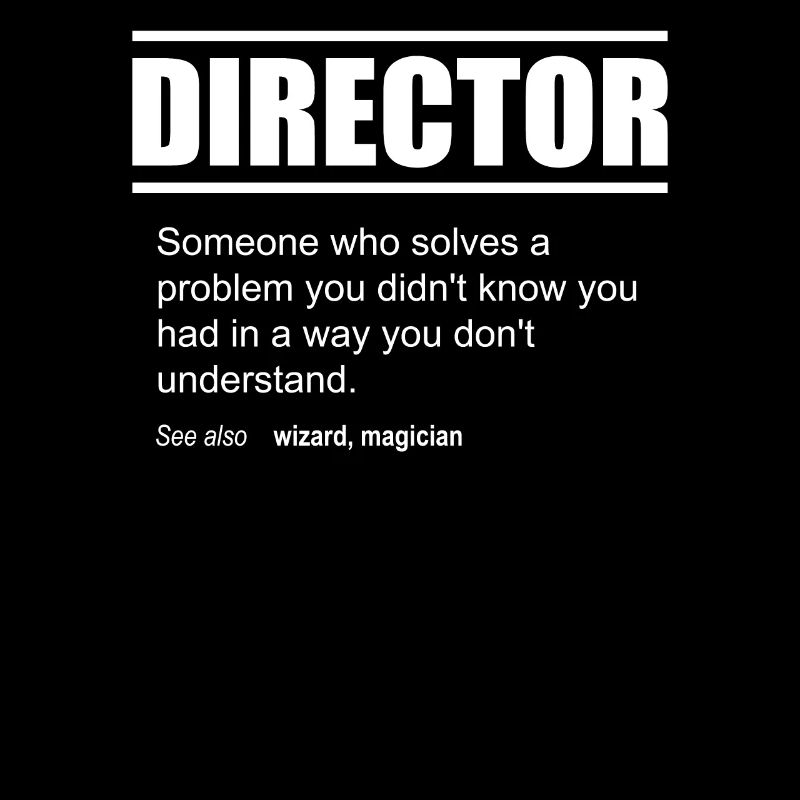 Funny Description Tee Director Edition