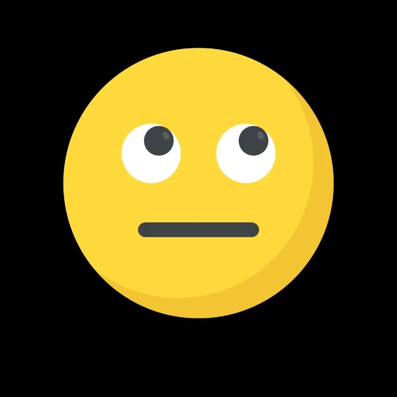 Funny Eye Roll Emoticon Cute Rolling Eyes