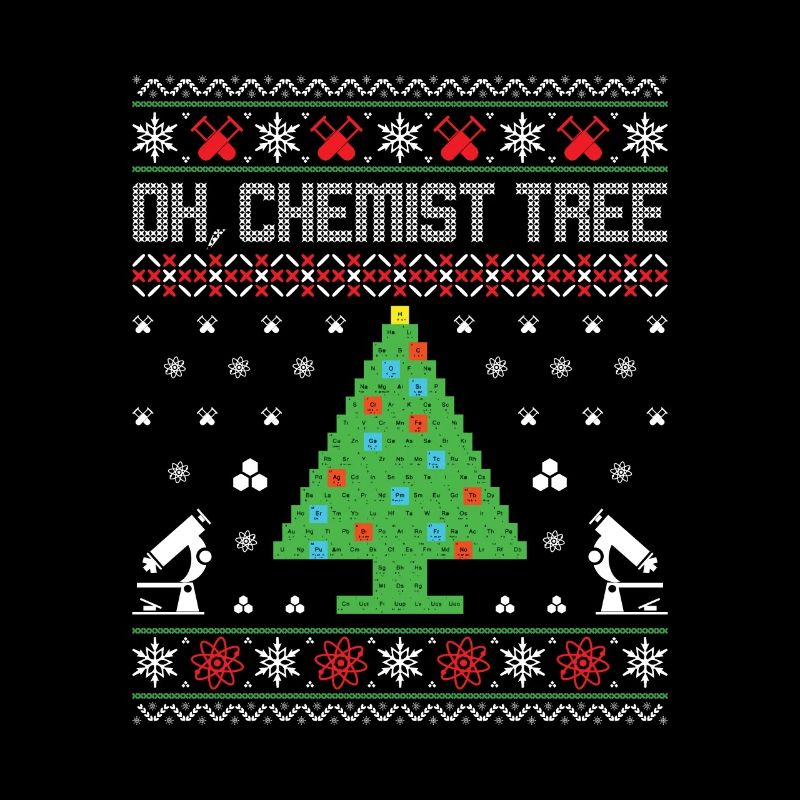 OH CHEMIST TREE Nerd Geek Geschenkidee Weihnachten