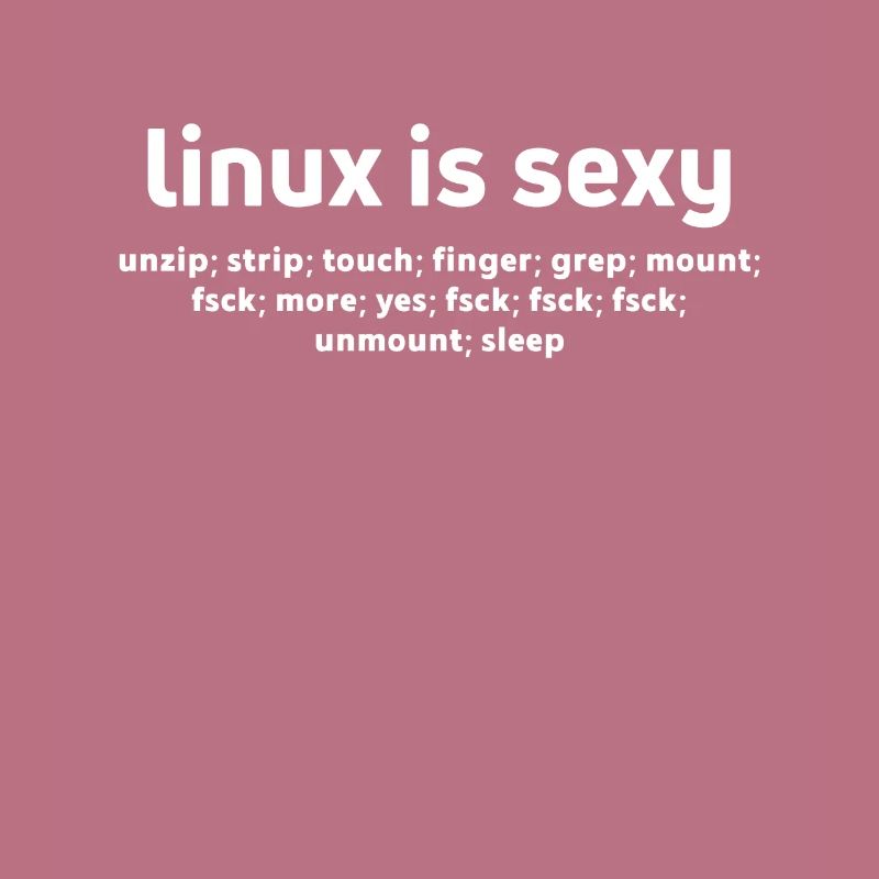Linux Funny Commands Fsck Unmount Linux-Benutzer