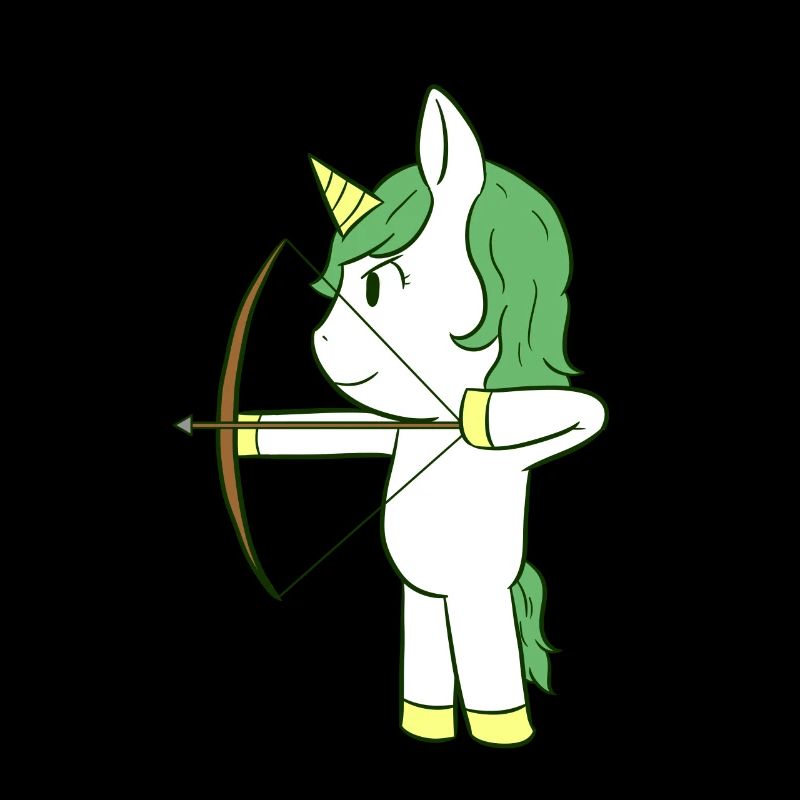 Bogenschießen Einhorn Pfeil Bogen