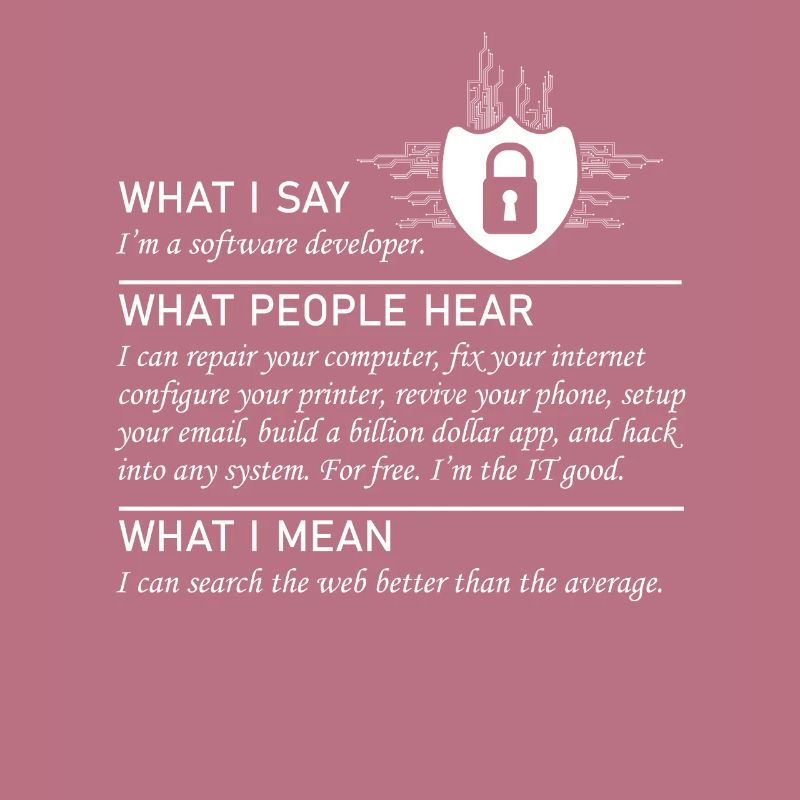 Software developer Funny programmer