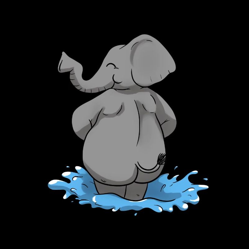 Éléphant eau éléphant