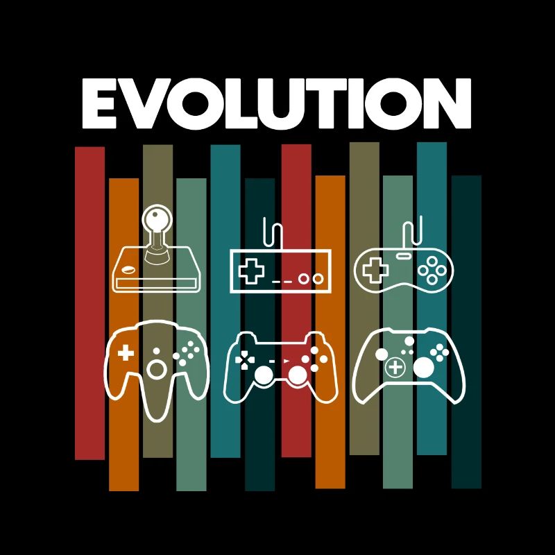Retro Evolution Gamer Nerd lustiger spruch