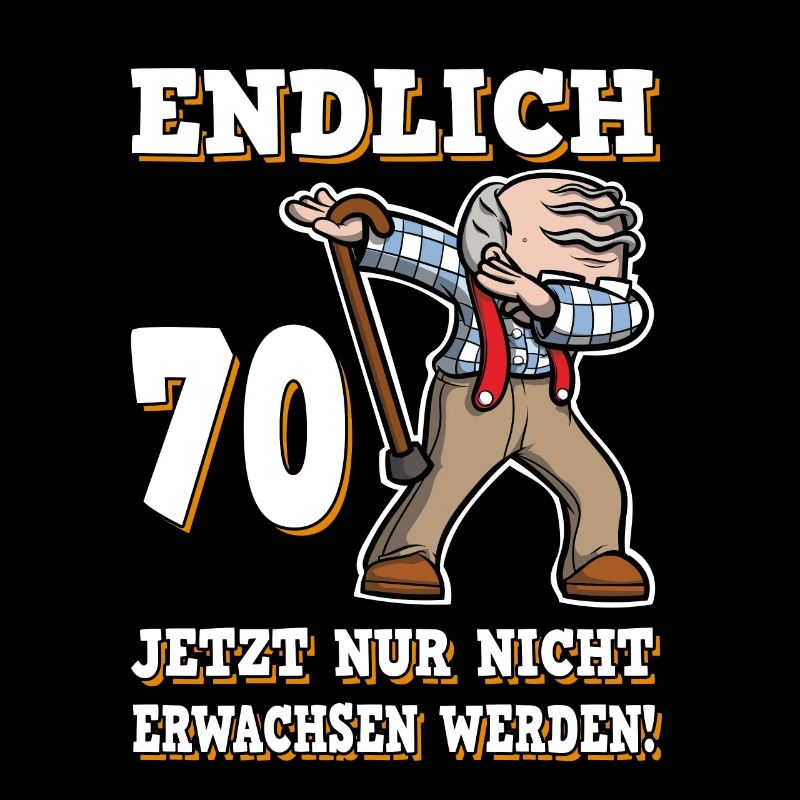 Endlich 70 Geburtstag Dabbing Opa Runder