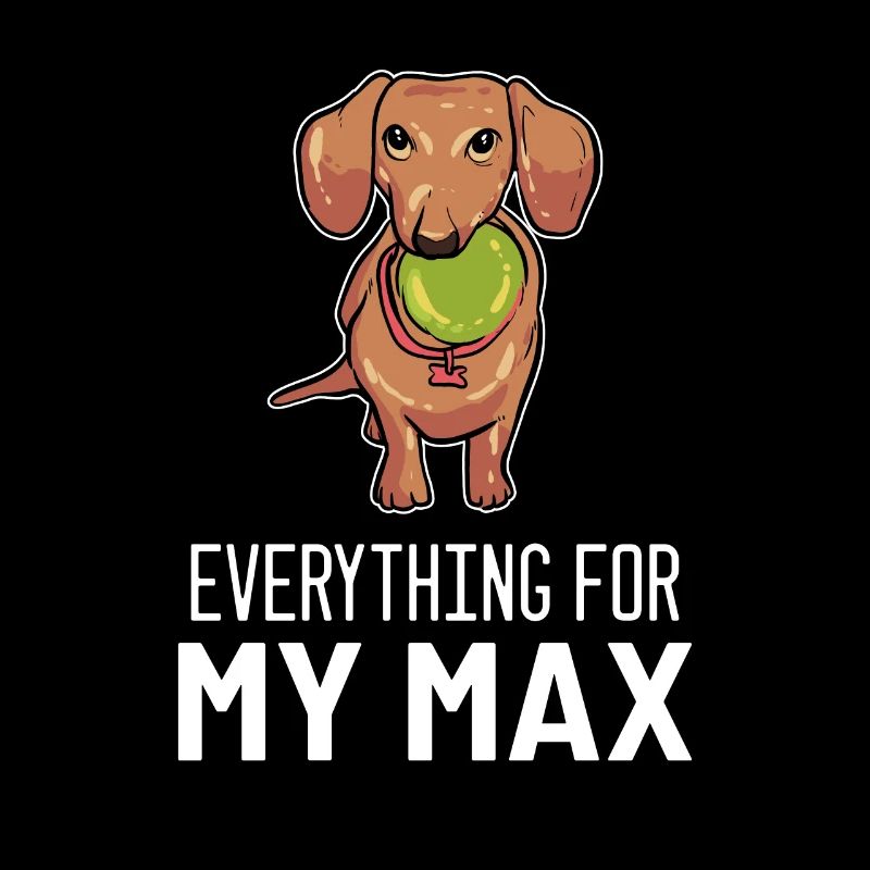 Cadeau d'amant teckel Max Daschund