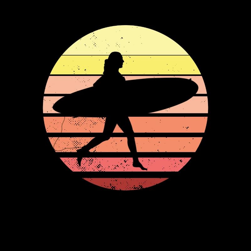 Surfeuse surfeuse vintage surfeur