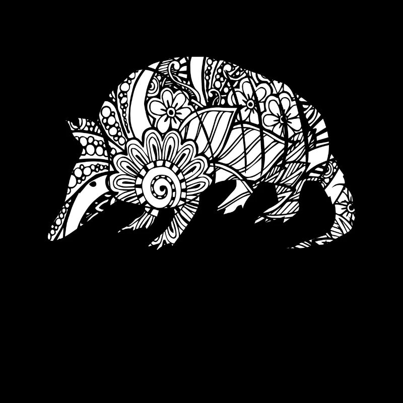 Armadillo Armadillo Floral Pattern