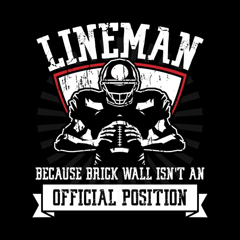 Lineman parce que le mur de briques | Équipe de football