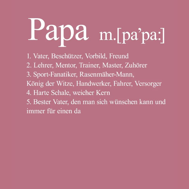 Vater Vatertag Papa Daddy Dad Ehemann Ehe Geschenk