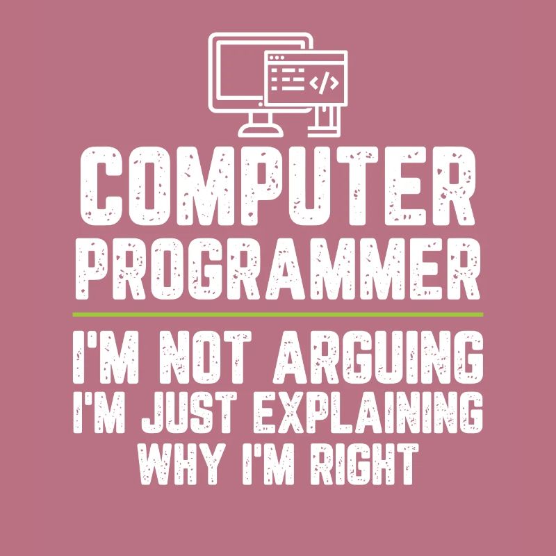 Programmeur informatique, je ne dis pas que je suis juste