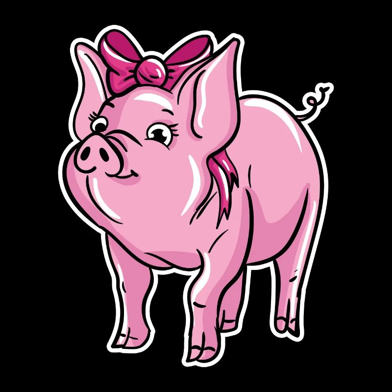 Illustration de cochon mignon