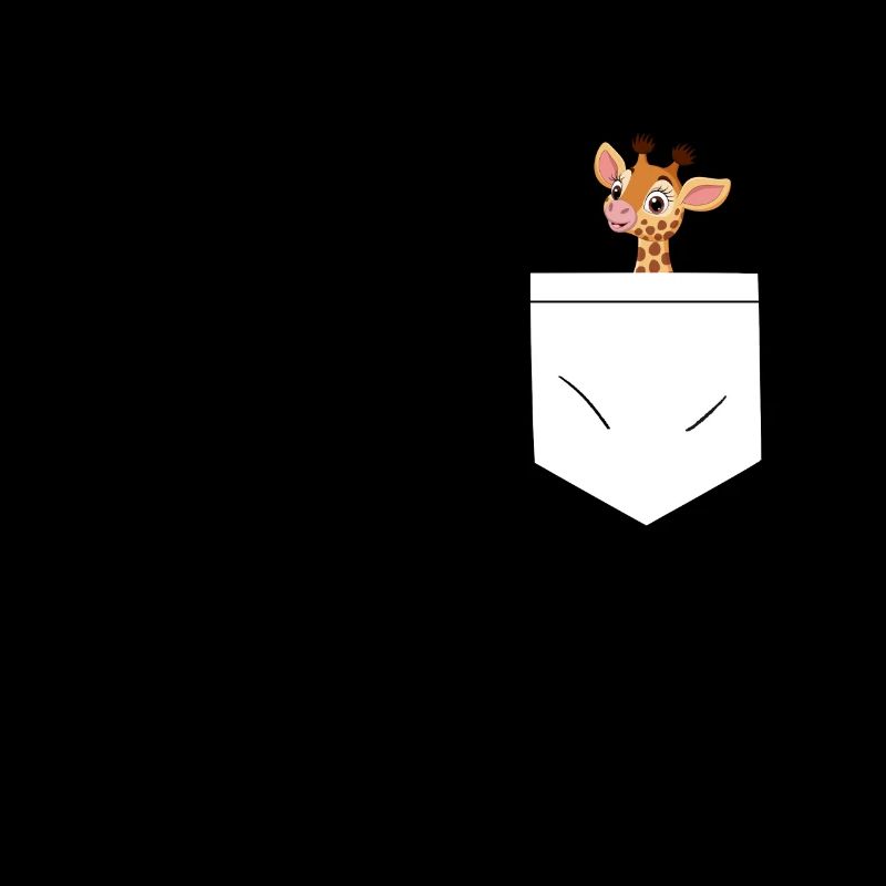 Giraffe in der Tasche - Giraffen Geschenk