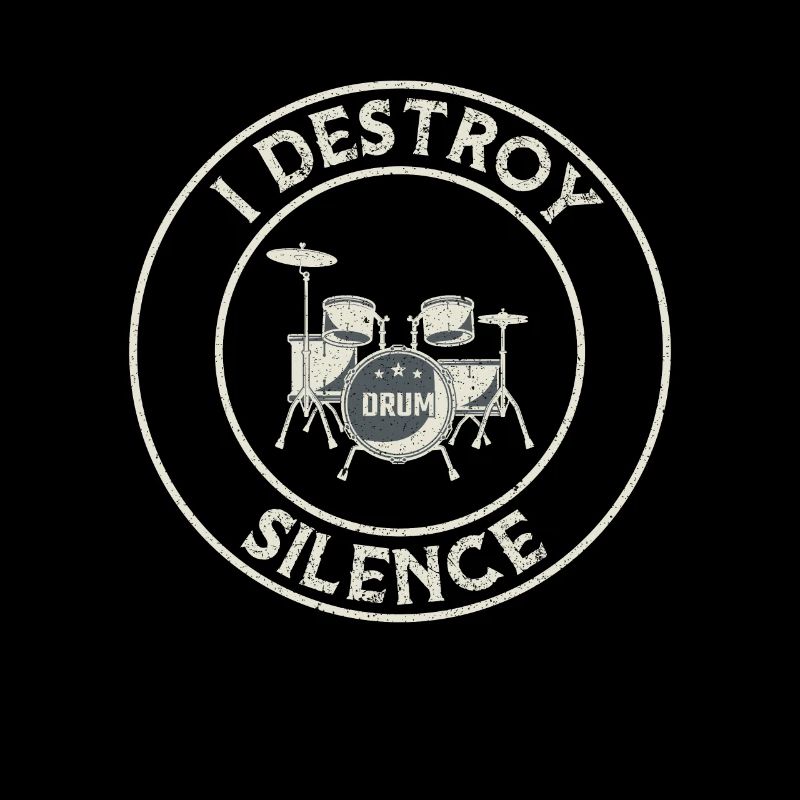 I Destroy Silence Drums Drum Set ... batteur