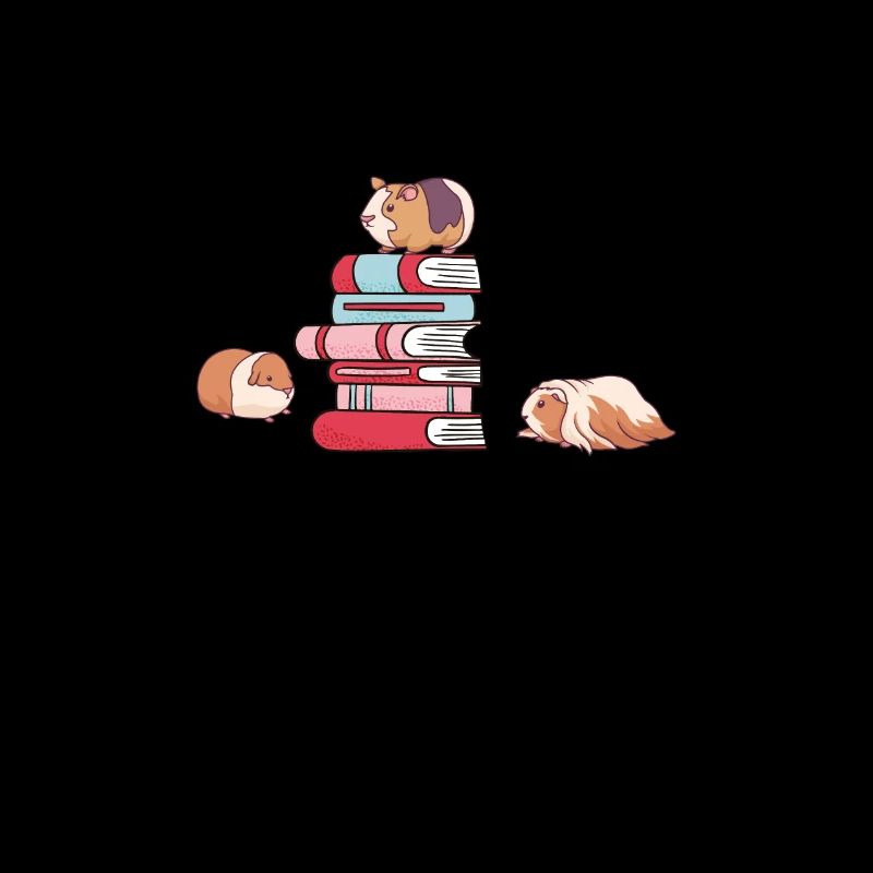 Cochons d'Inde lecture de livres maison cochons d'Inde