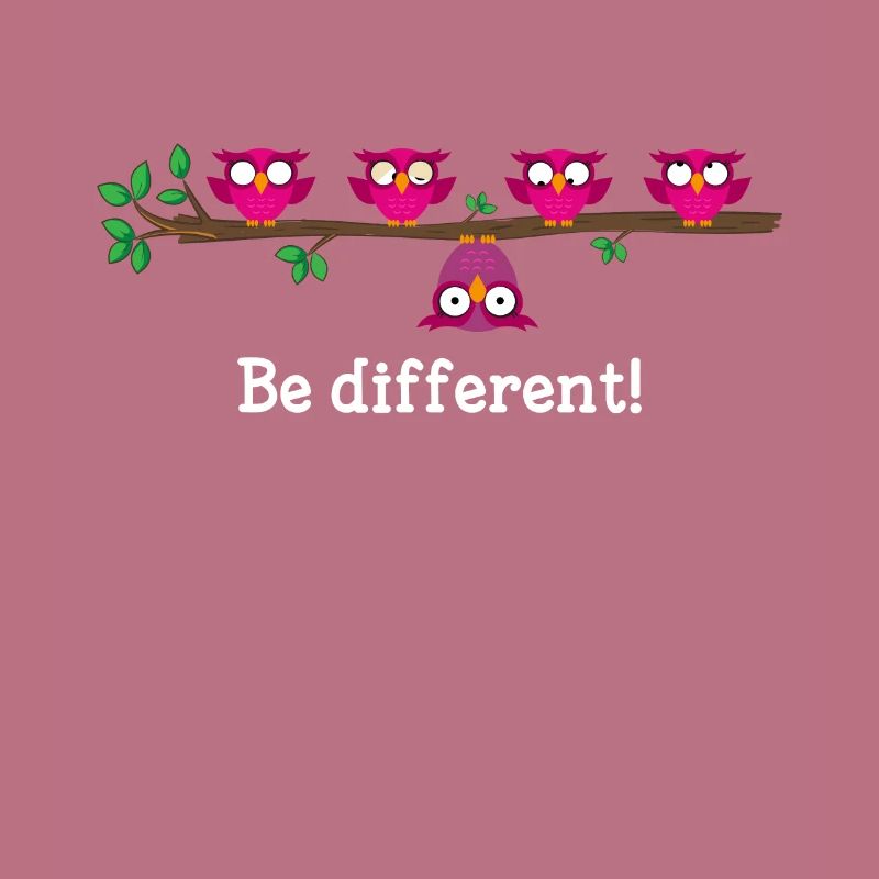BE DIFFERENT Geschenkidee Anders Sprüche Geschenk