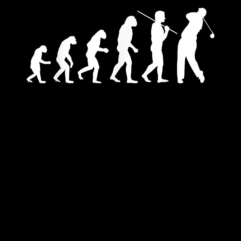 Évolution du golf d'homme des cavernes à golfeur