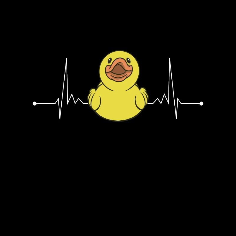 Duck Heartbeat Ducks Rubber Duck Pulse Duck