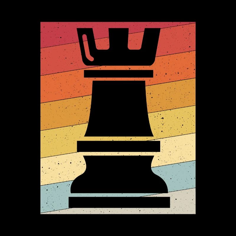 Schach König Figur Retro Geschenk