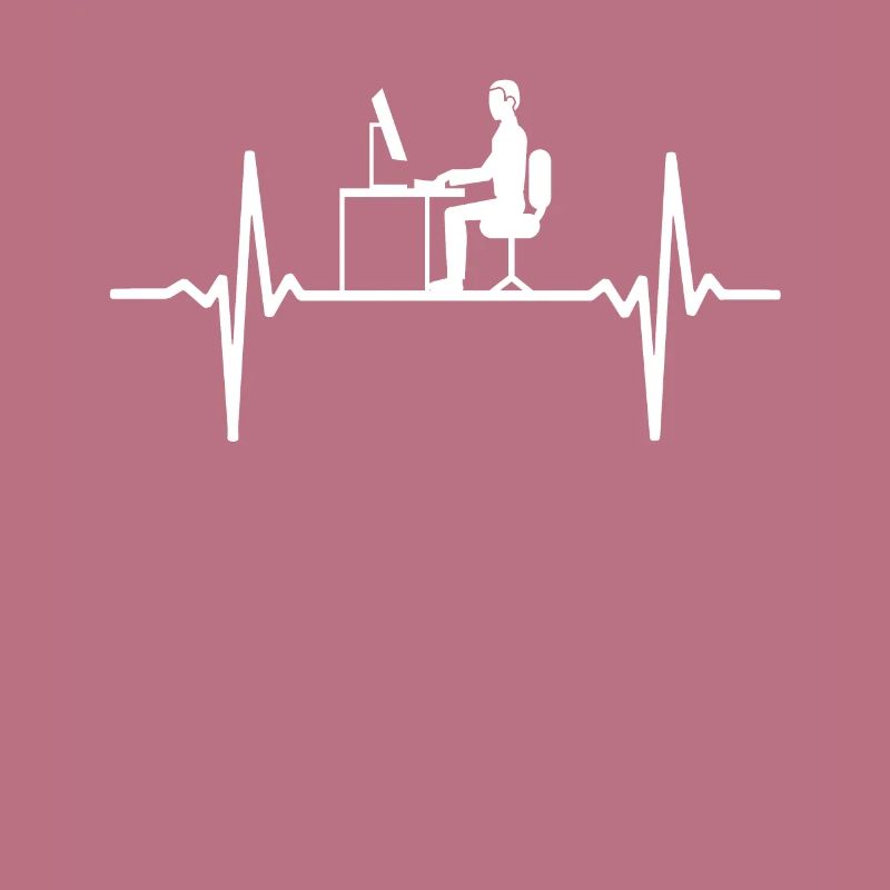 Computer ECG Heartbeat Programmer PC Nerd Pulse