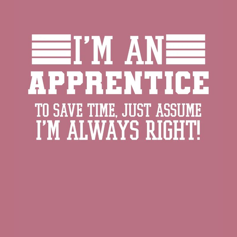 Apprentice Gift, I'm An Apprentice To Save Time