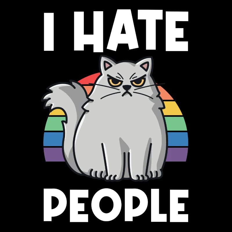 I Hat People Rainbow I Hate People Hate valentine