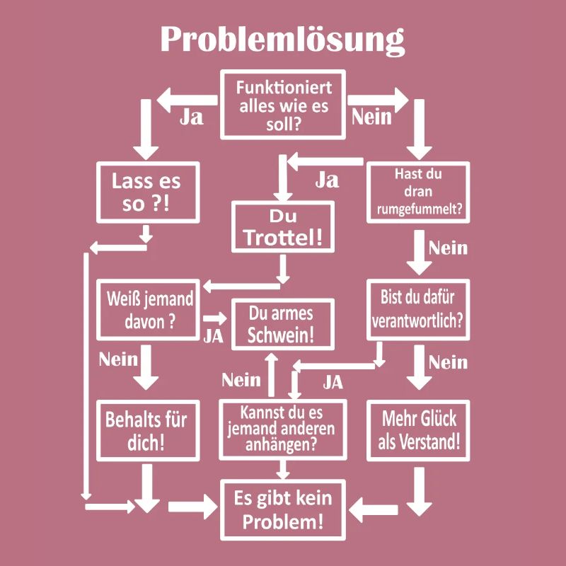 Problem Solving Men Schema Diagram Gift