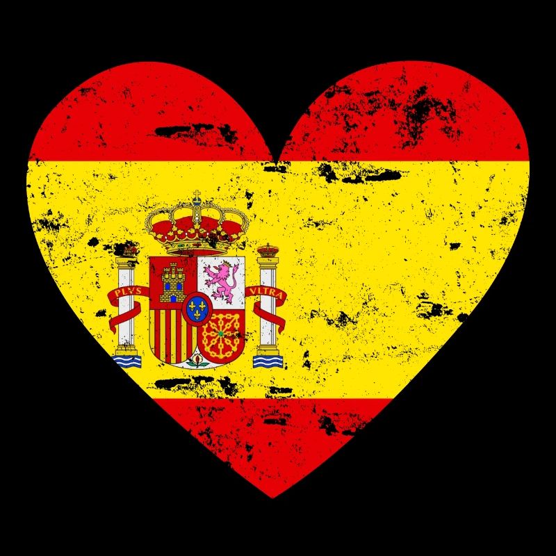 Flaggenherz Spanien Flagge