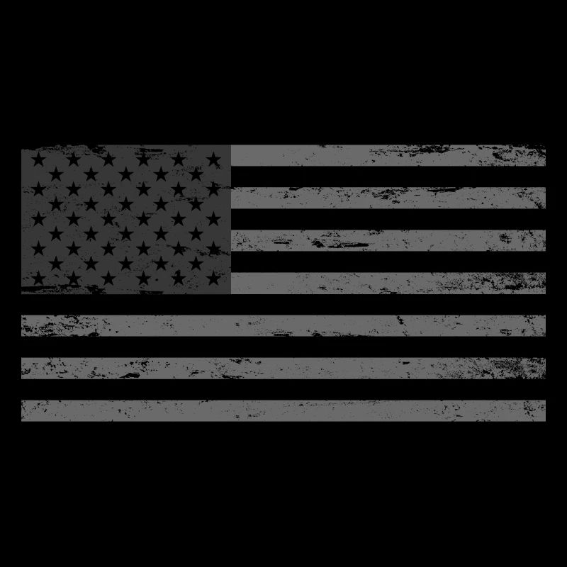Drapeau des États-Unis Gris