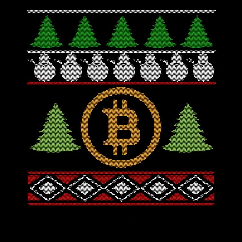 Drôle pull Noël Bitcoin Crypto Monnaie
