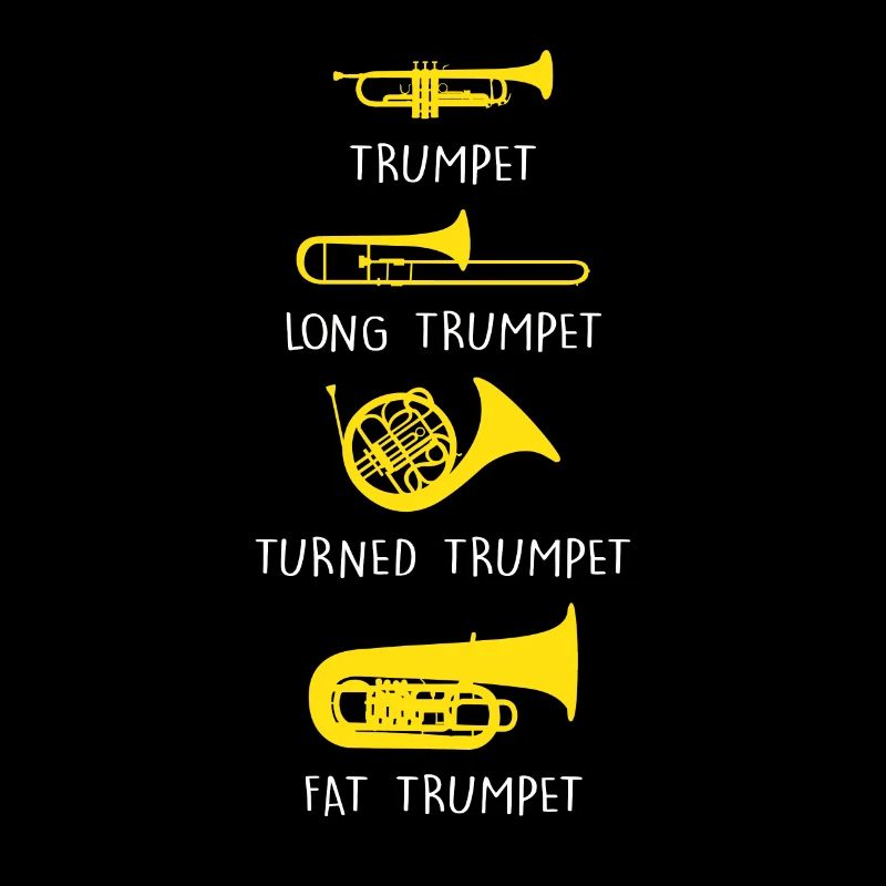 Différents types d’instruments à vent de trompette